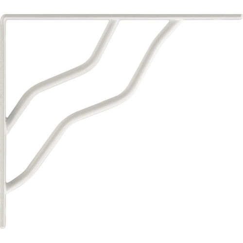 Hardware Essentials White Ornamental shelving Bracket 7
