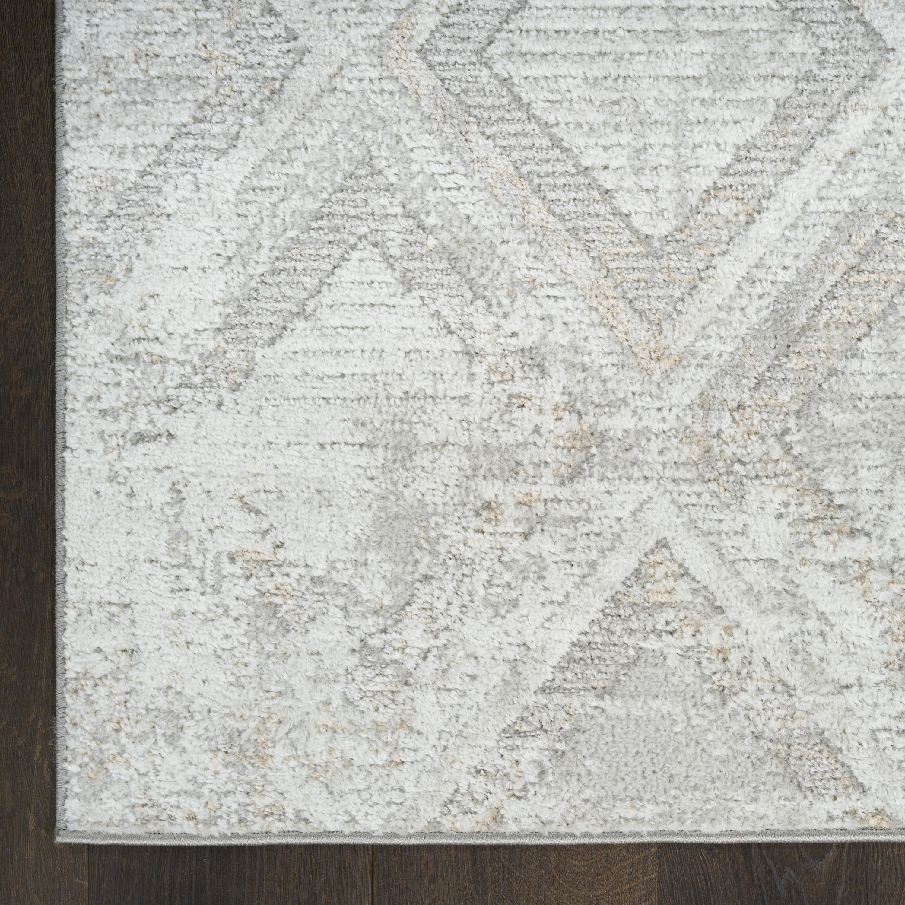 Nourison Dekor 4' x 6' Grey Modern Indoor Rug