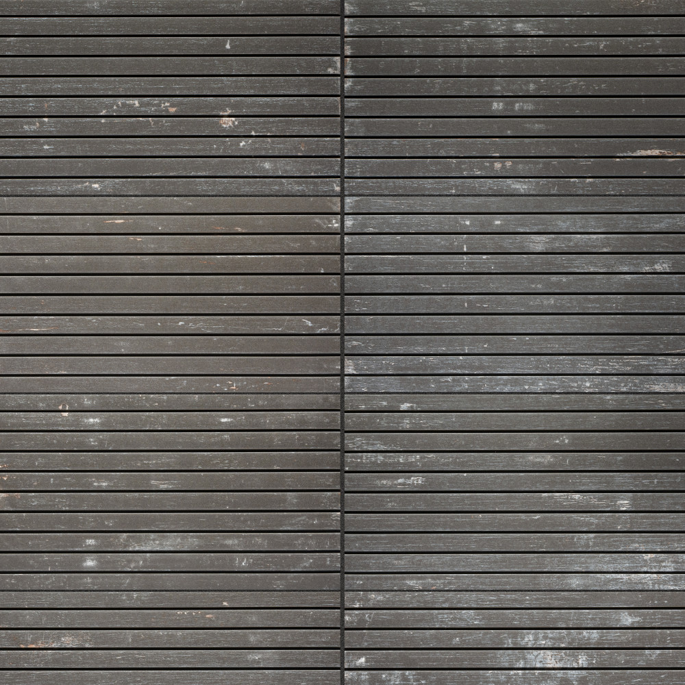 Retro Strata Nero 6-7/8 in. x 14 in. Porcelain Floor and Wall Tile