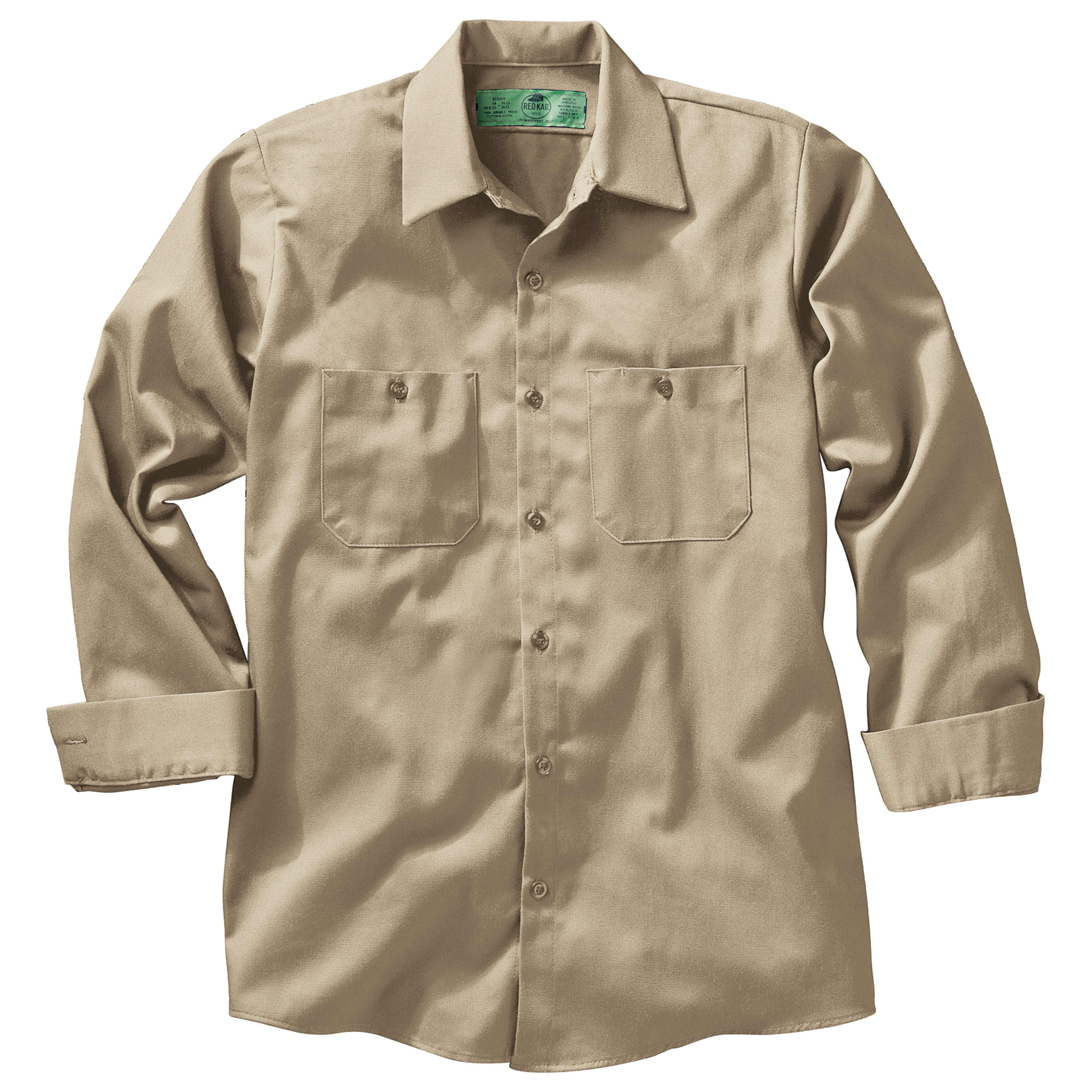 Red Kap Men's Long Sleeve Wrinkle-Resistant Cotton Work Shirt - Picture 17 of 37