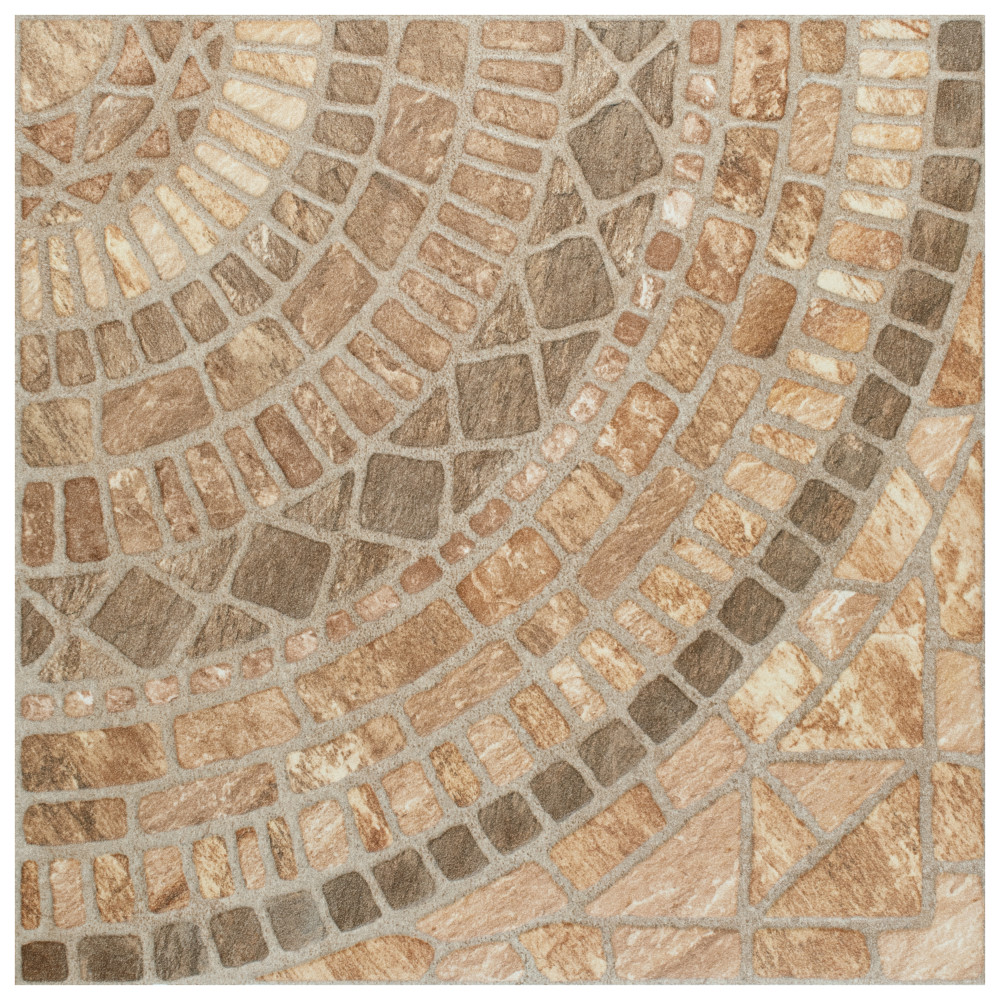 Terra Beige 17-3/4 in. x 17-3/4 in. Ceramic Floor and Wall Tile