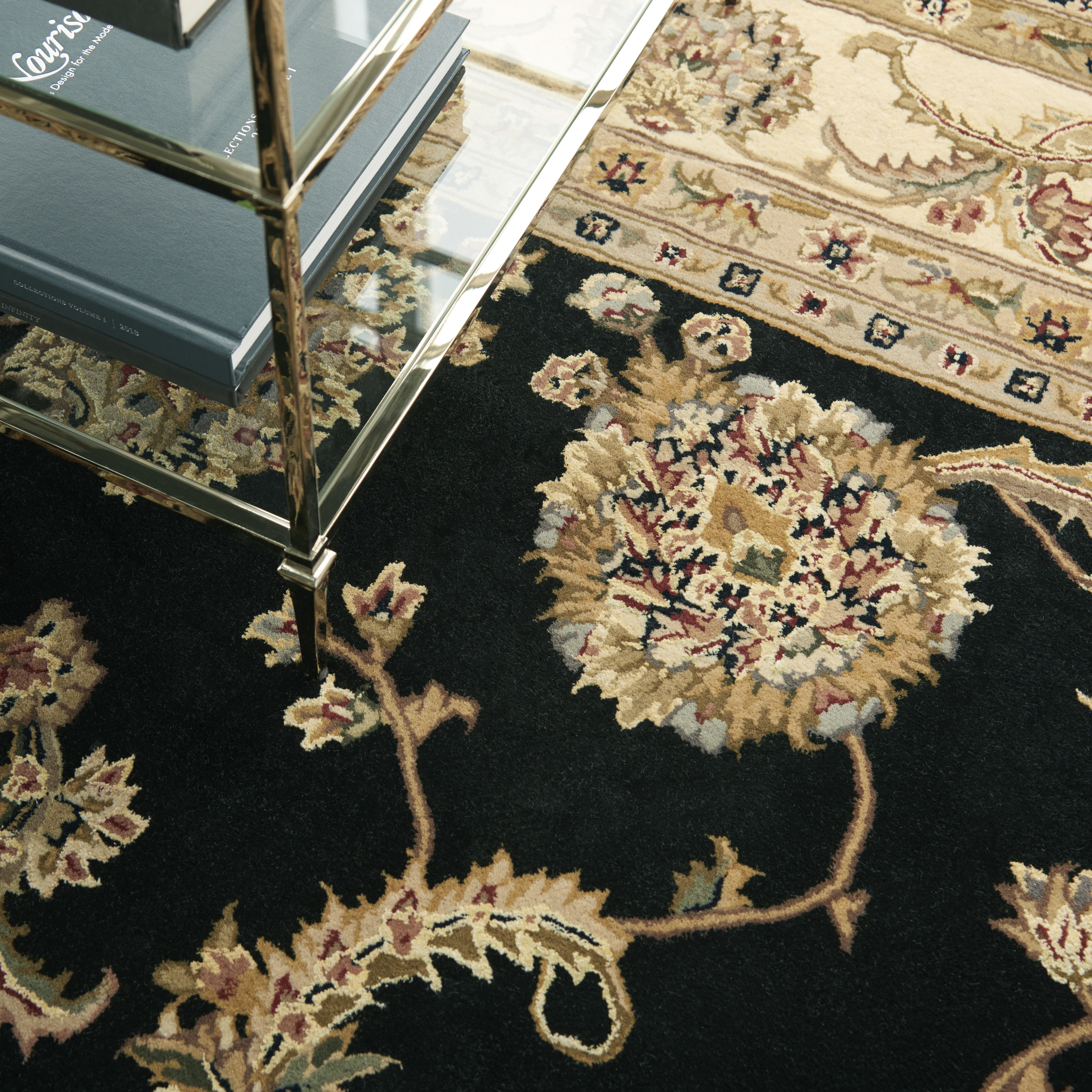 Nourison Nourison 2000 7'9" x 9'9" Black Traditional Indoor Rug