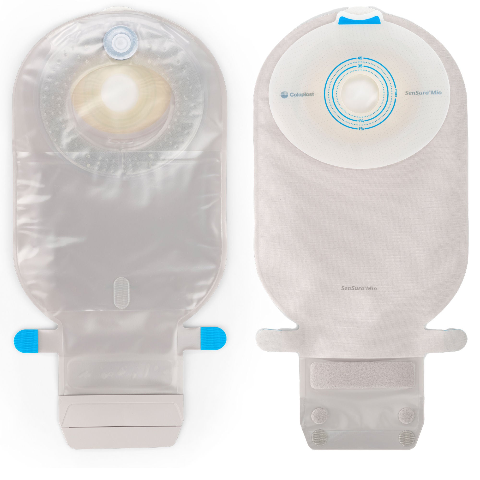 SenSura® Mio Flat 1-Piece Transparent Ostomy Pouch, 38mm Stoma