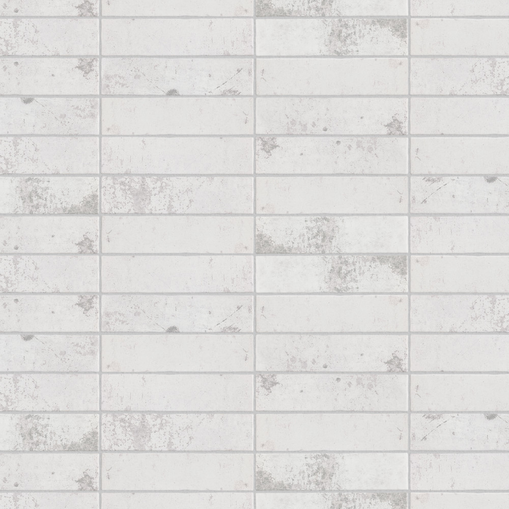 London White Glossy 3x12 Rectangle Ceramic Wall Only Digital Pattern