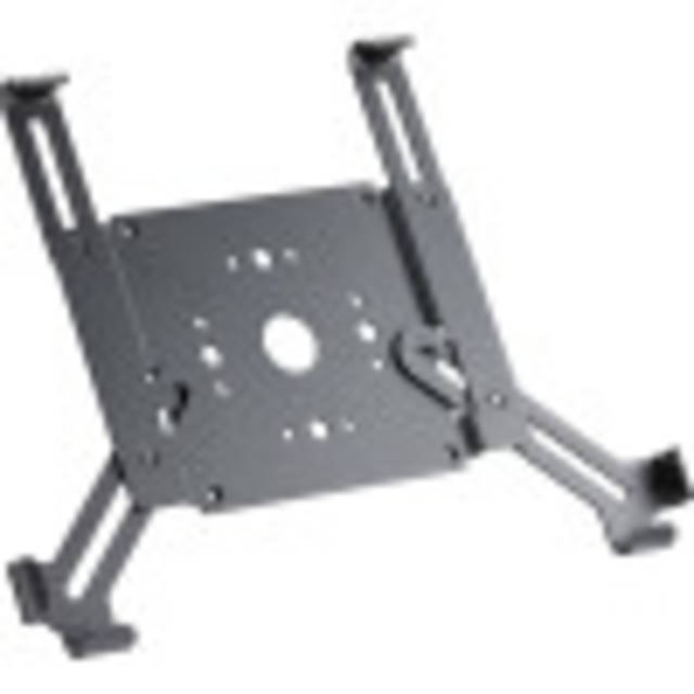 Sturdy metal frame holds your tablet securely.