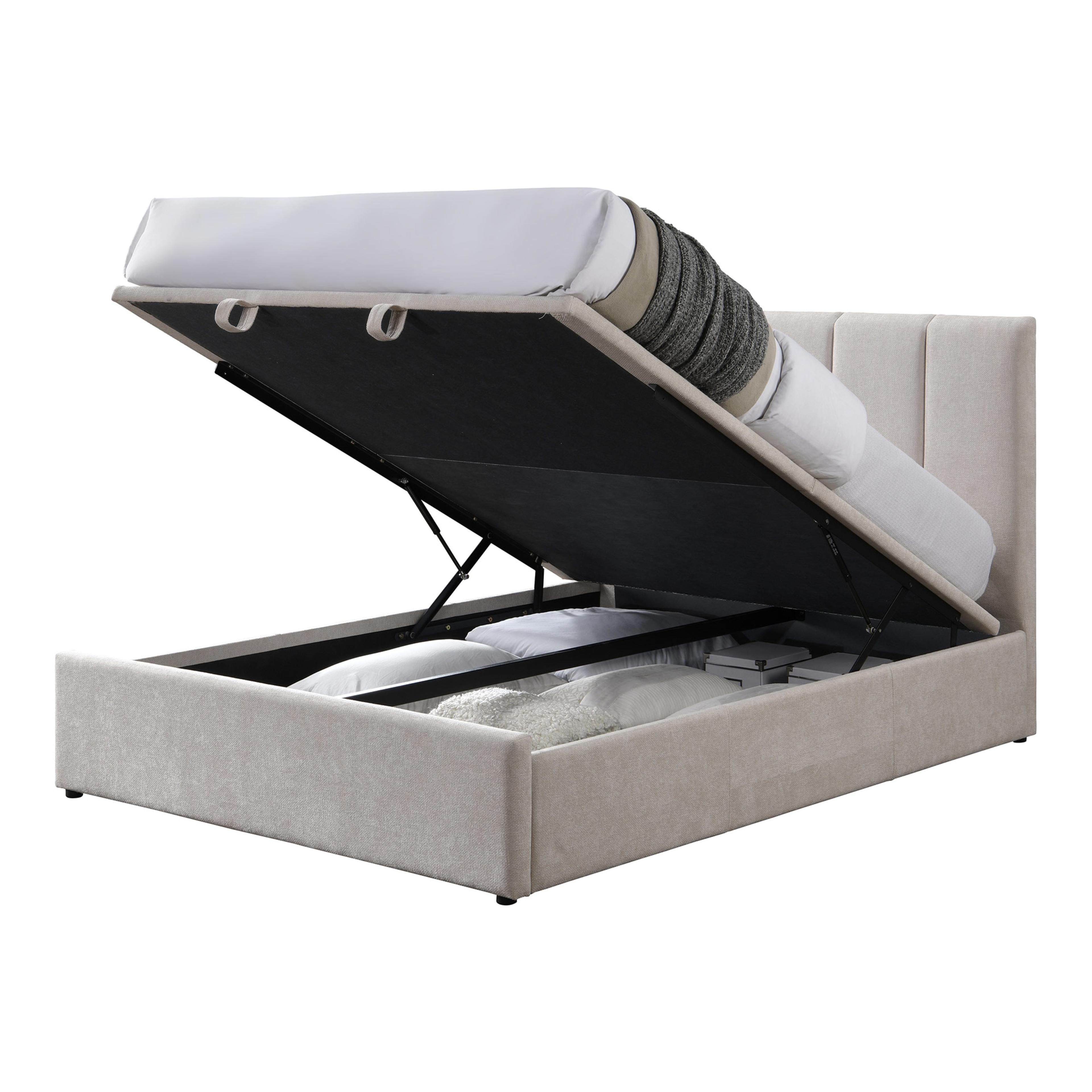 Product image of the  Harlow Bed Frame, Gas Lift Base, Beige from Forty Winks