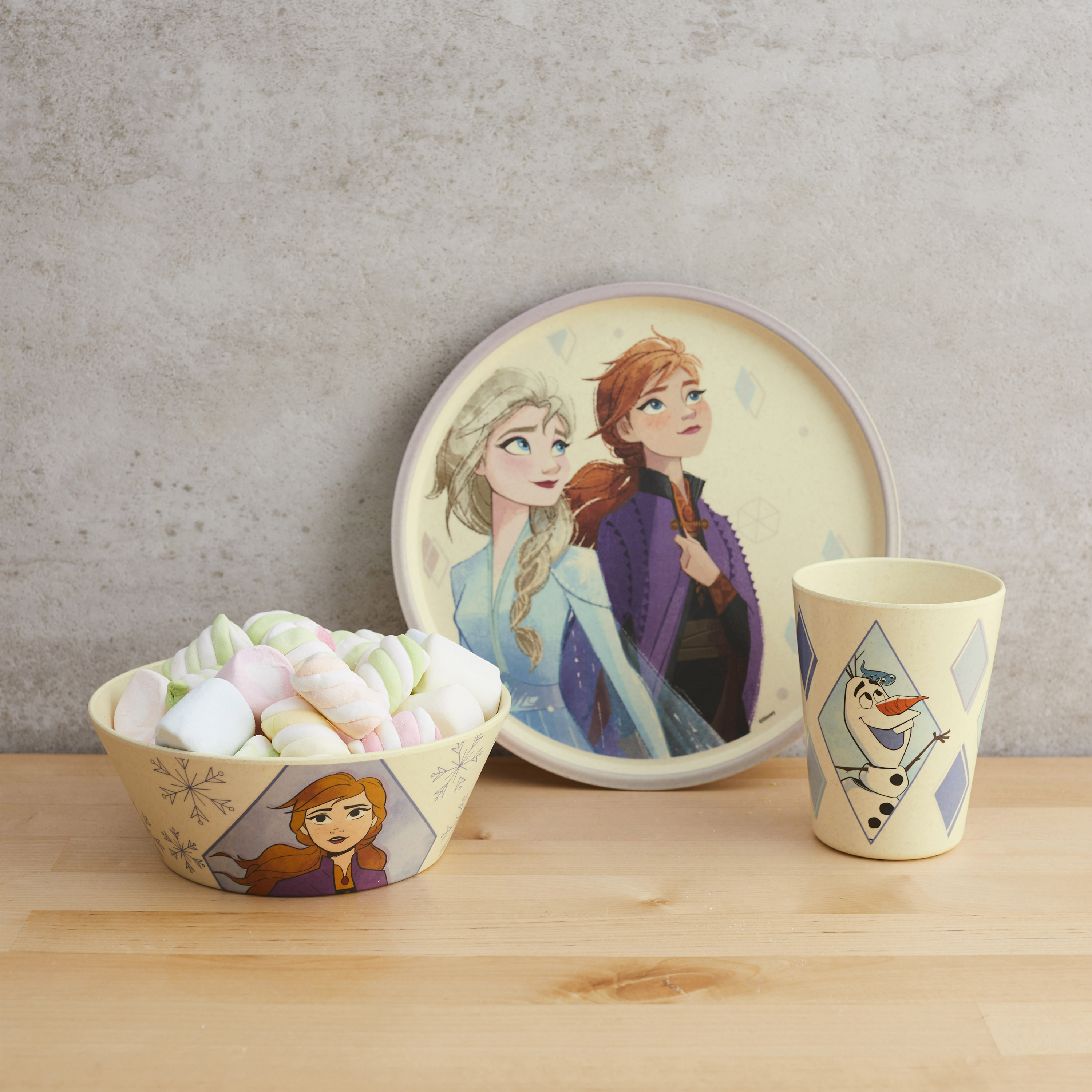 Disney Frozen 2 Movie Kids 3-piece Dinnerware Set, Anna and Elsa, 3-piece set slideshow image 9 Disney Frozen 2 Movie Kids 3-piece Dinnerware Set, Anna and Elsa, 3-piece set slideshow image 9