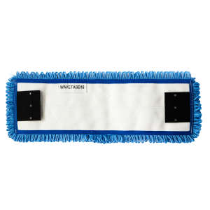 CRPWAVETABB18, I-Team, Premium Looped Microfiber Tabs Mop, 18"W, Blue