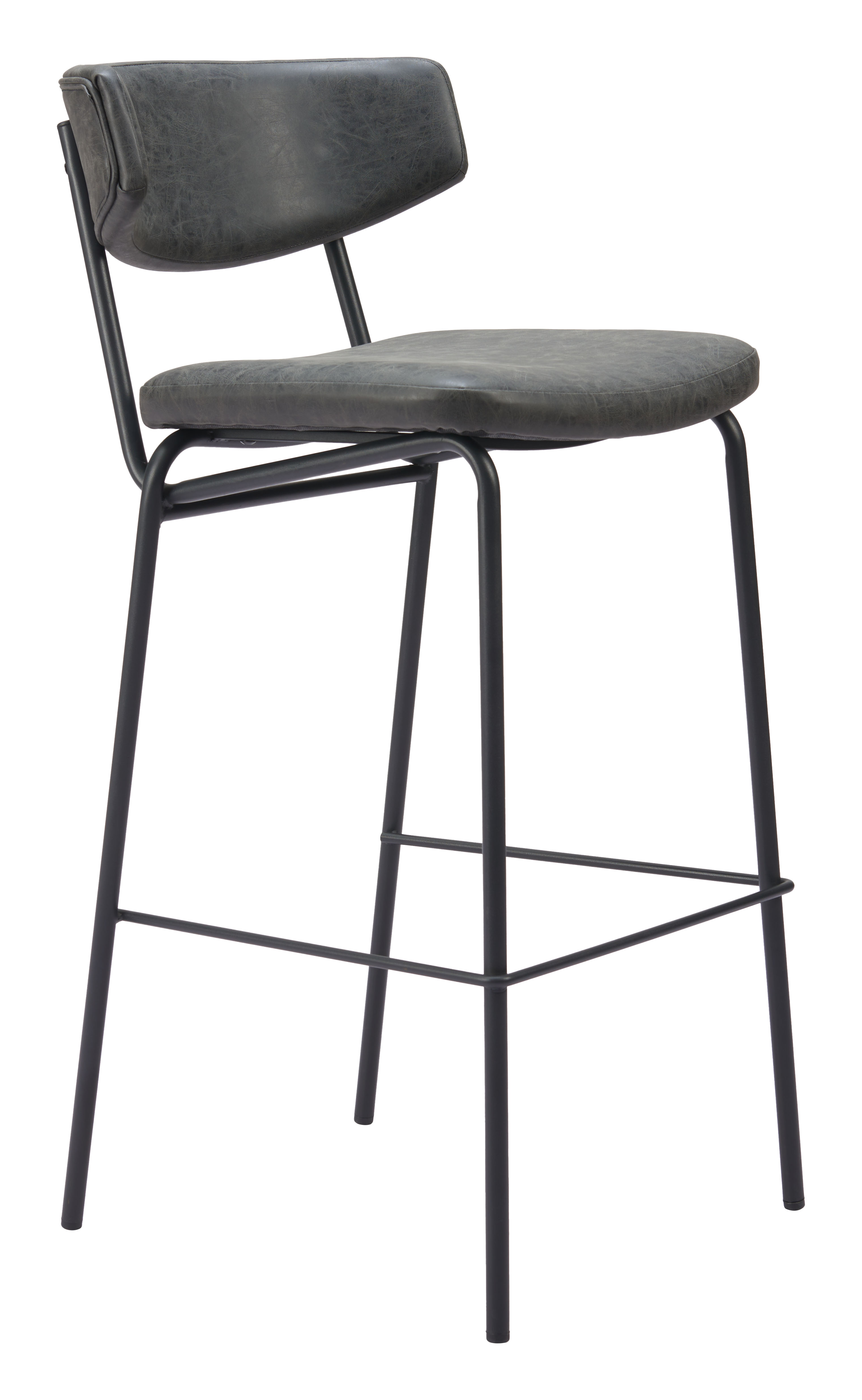 Charon Barstool (Set of 2) Vintage Black product image