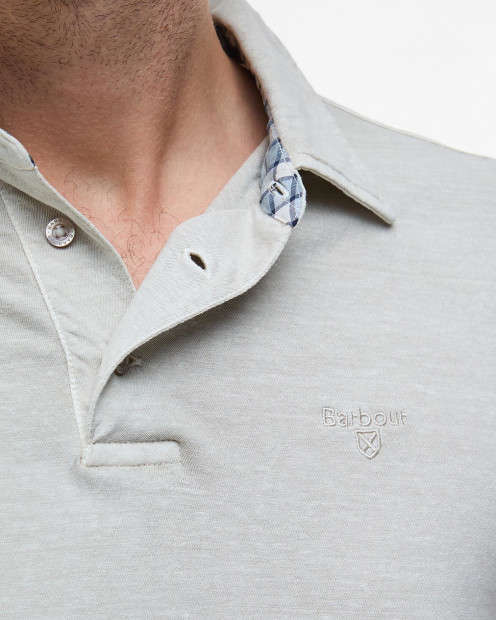 Drayton Linen Tailored Polo Shirt Mist