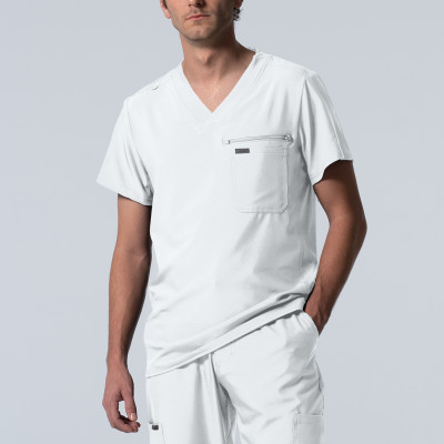 Landau Forward Men&#8216;s 2-Pocket V-Neck Scrub Top-Landau