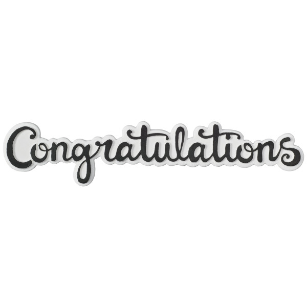 Congratulations Gum Paste