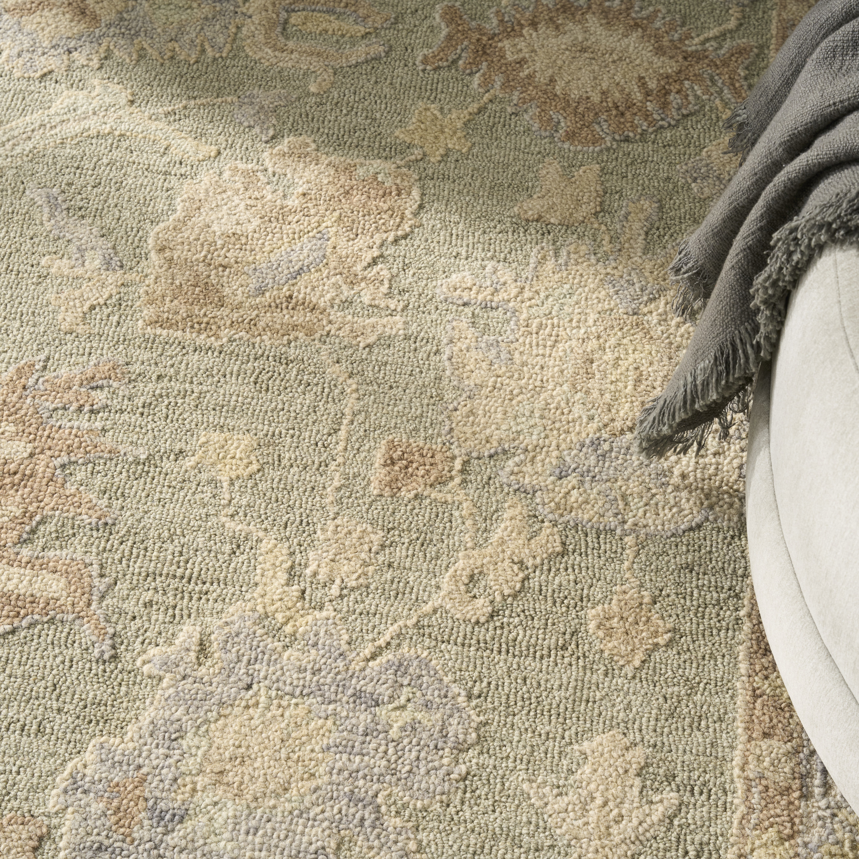 Nourison Maison 5'9" x 8'9" Sage Ivory Vintage Indoor Rug