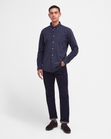 Lomond Tailored Long-Sleeved Shirt Midnight Tartan