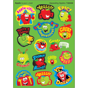 Appealing Apples/Apple Mixed Shapes Stinky Stickers&reg;, 60 Count