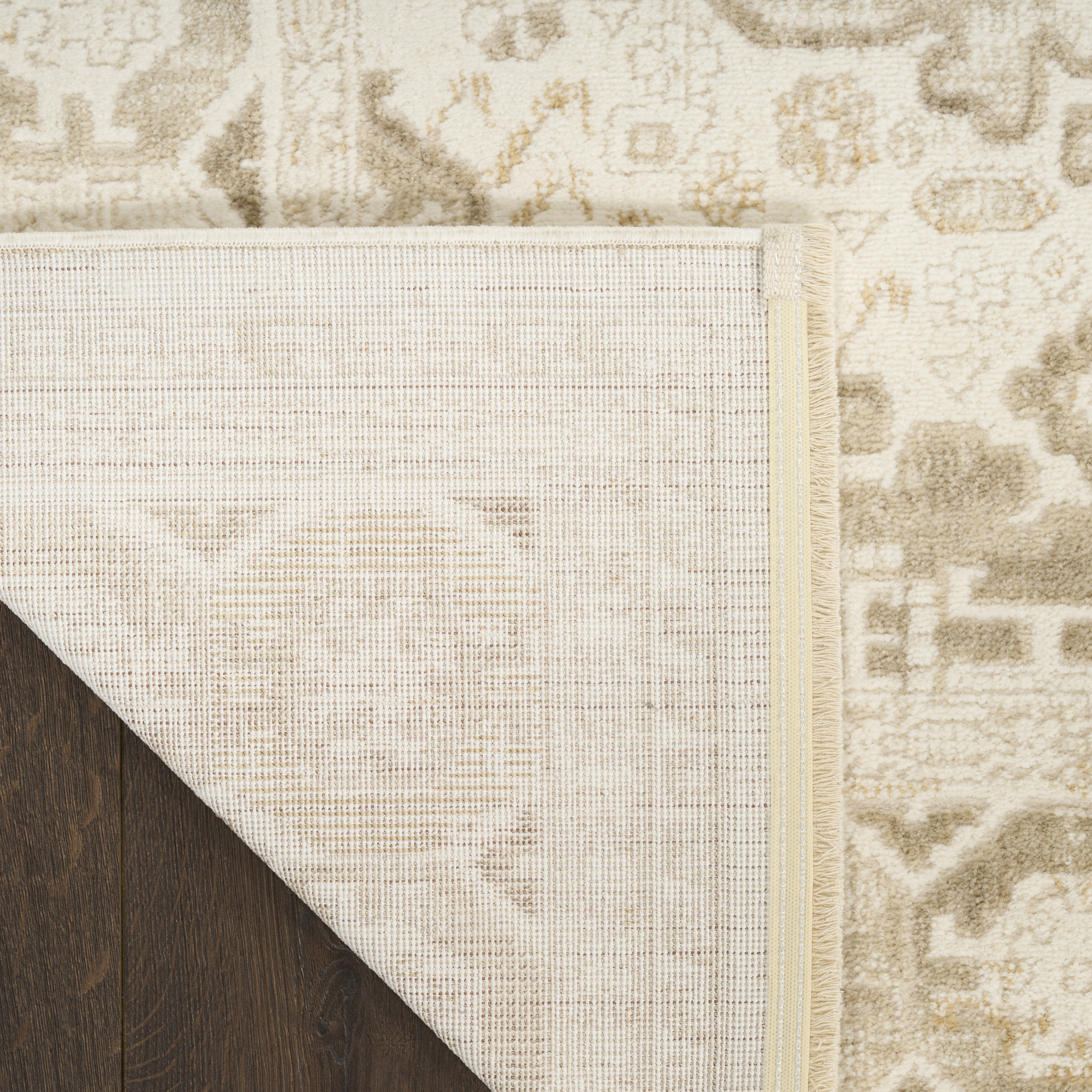 Nourison Pardis 5'3" x 7' Ivory Beige Vintage Indoor Rug