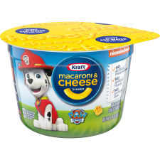 Kraft Macaroni & Cheese Easy Microwavable Dinner with Nickelodeon Paw Patrol Pasta Shapes 1.9 oz Cup