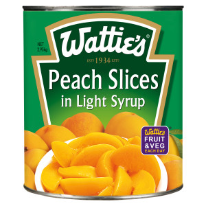 wattie's® peach slices in light syrup 2.95kg image