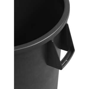 Carlisle, Bronco, Waste Bin , 55 gal, Polyethylene , Black, Round, Receptacle