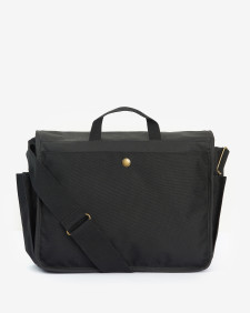 Essential Waxed Messenger Bag Classic Black