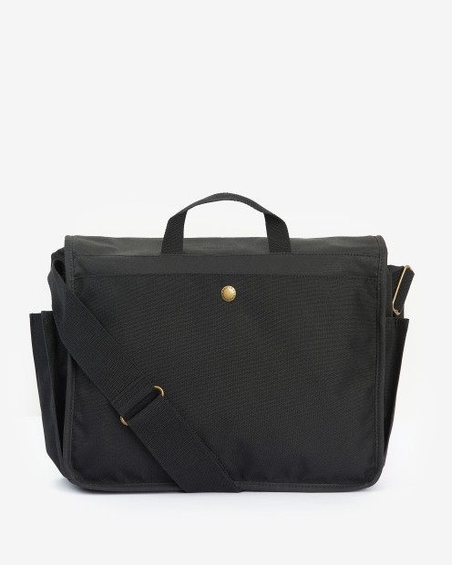 Essential Waxed Messenger Bag Classic Black
