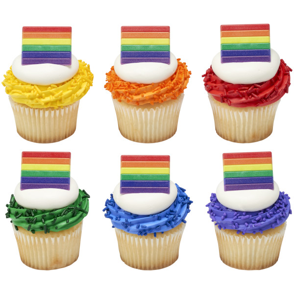 Pride Cupcake Rings