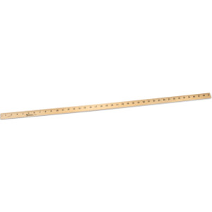 Wooden Meter Stick, Plain Ends