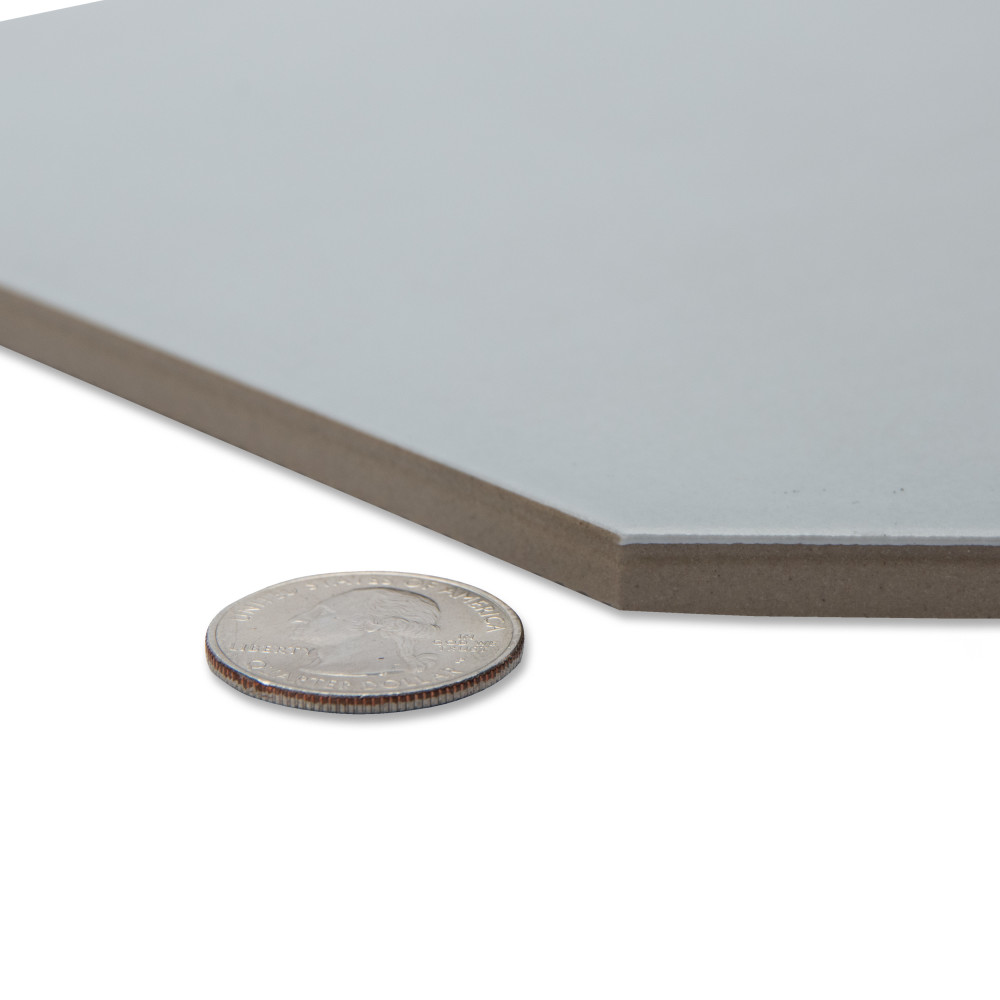 Vaudeville Octagon Humo with Taco Marron 7-7/8 in. x 7-7/8 in. Porcelain Floor and Wall Tile