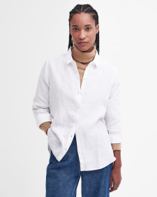 Marine Relaxed Long-Sleeved Shirt White