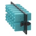Opticom® Fiber Optic Adapter Panel, Multimode (OM3/4), (12) LC Duplex Adapters for 24-Strand Fiber