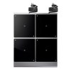 208- to 240-volt four-hob heavy-duty induction range with temperature control probe and programs