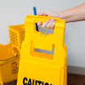 Rubbermaid Commercial, "Caution", 4 Sided, Wet Floor Sign, Yellow, 37"