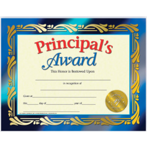 Principal's Award, 8-1/2" x 11", 30/set