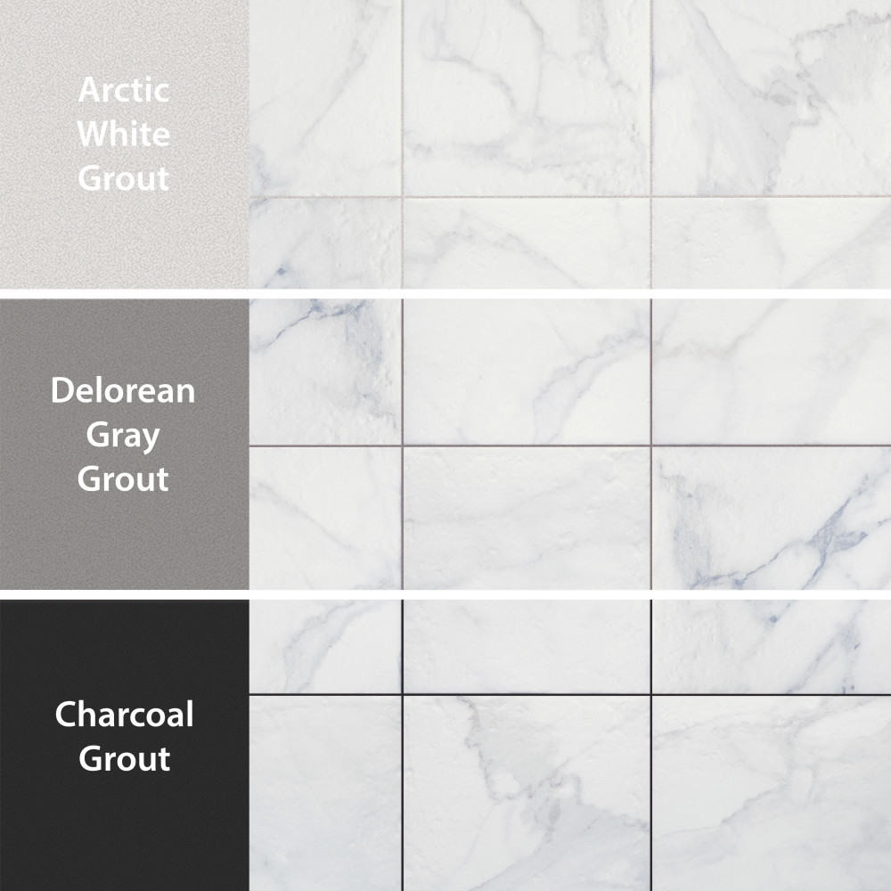 Versailles Carrara 7-7/8 in. x 7-7/8 in. Porcelain Floor and Wall Tile