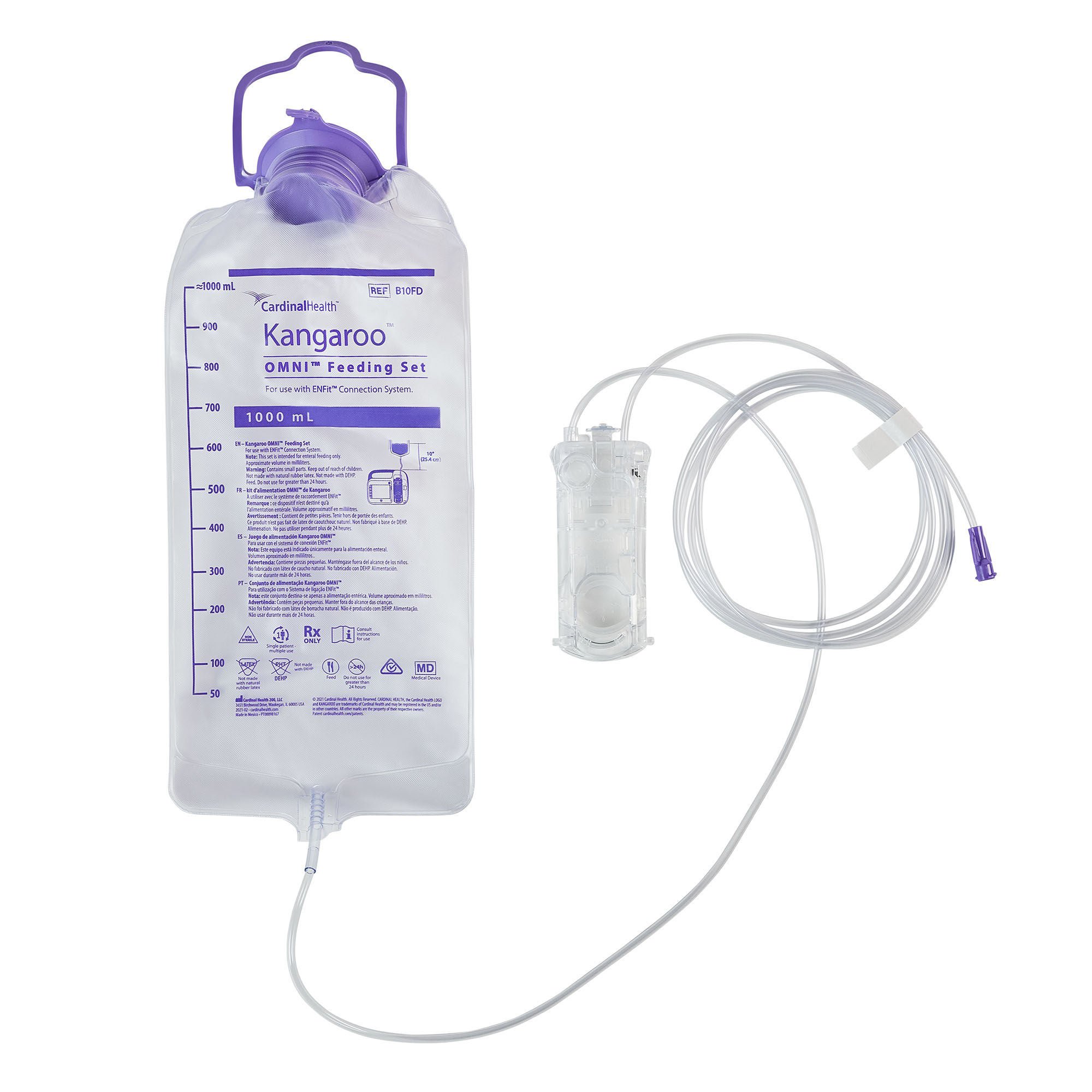 Cardinal PUMP SET, KANGAROO OMNI FEED ONLY SET 1000ML (30/CS)