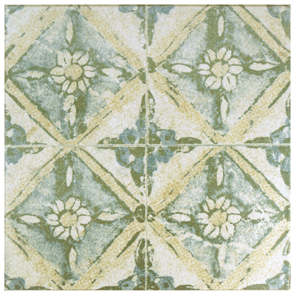 Klinker Retro Blanco Dafodil 12-3/4 in. x 12-3/4 in. Ceramic Floor and Wall Tile