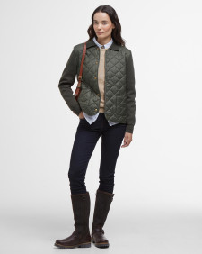 Hollies Quilted Jumper Olive