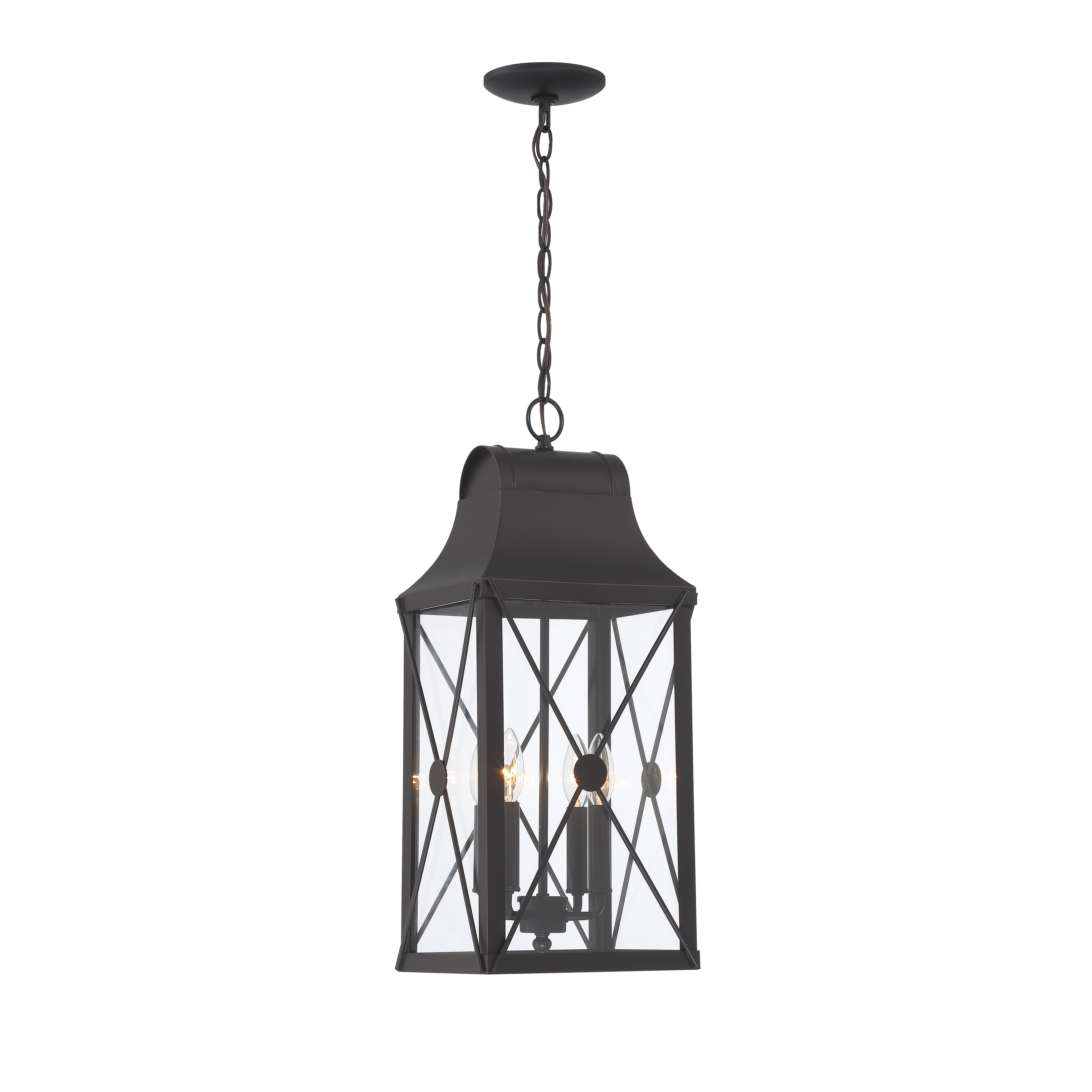De Luz - 4 Light Outdoor Chain Hung Lantern