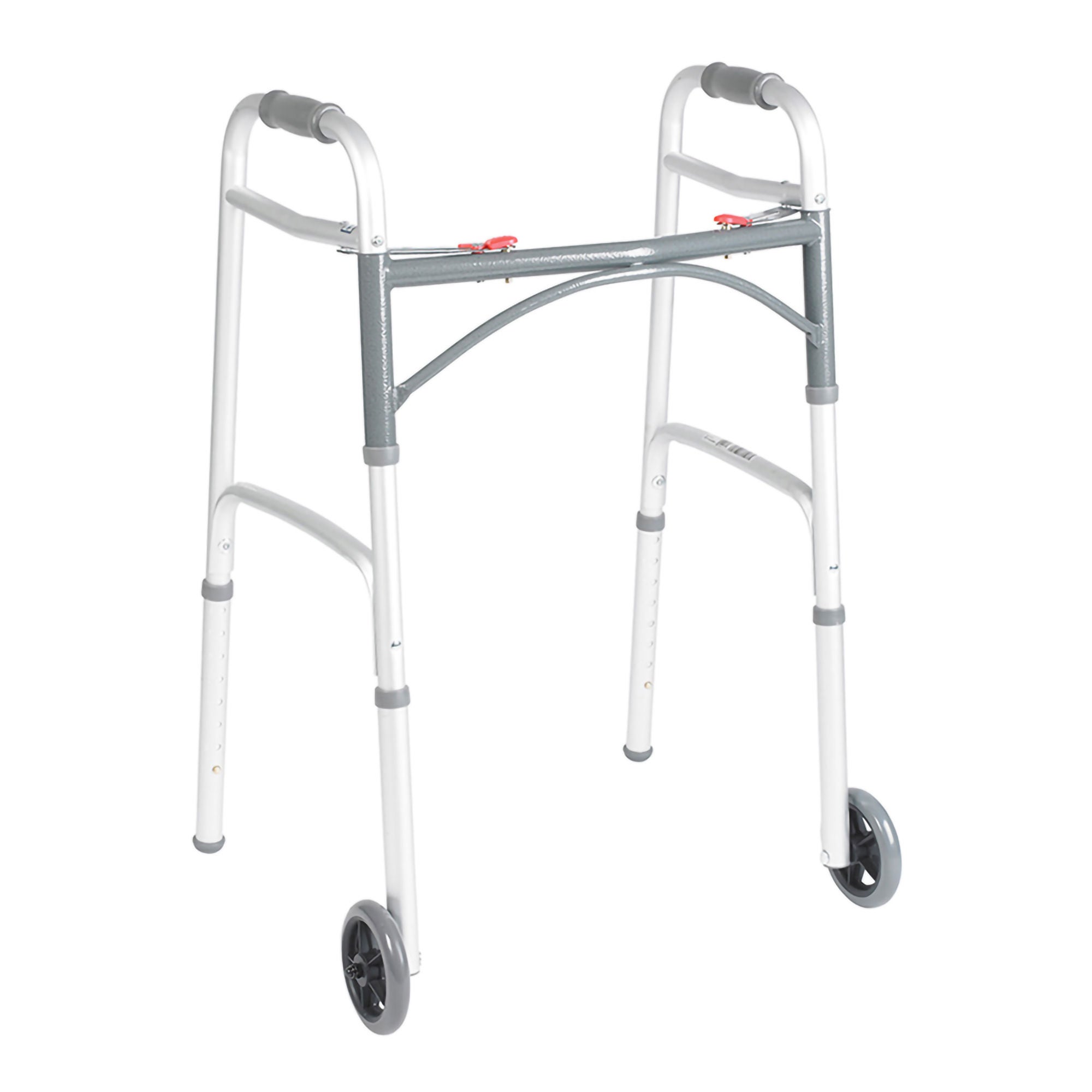 drive™ Deluxe Aluminum Dual Release Folding Walker, 25 – 32¼ Inch Height