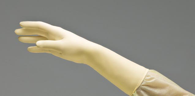 DermAssist Latex Surgical Glove, Size 8, Ivory MK 812505