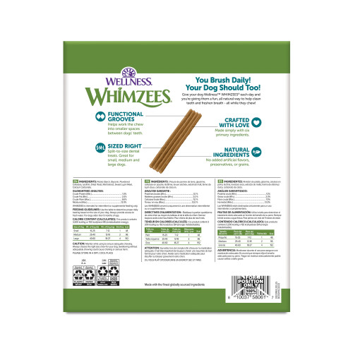 WHIMZEES Select-a-Stix back packaging