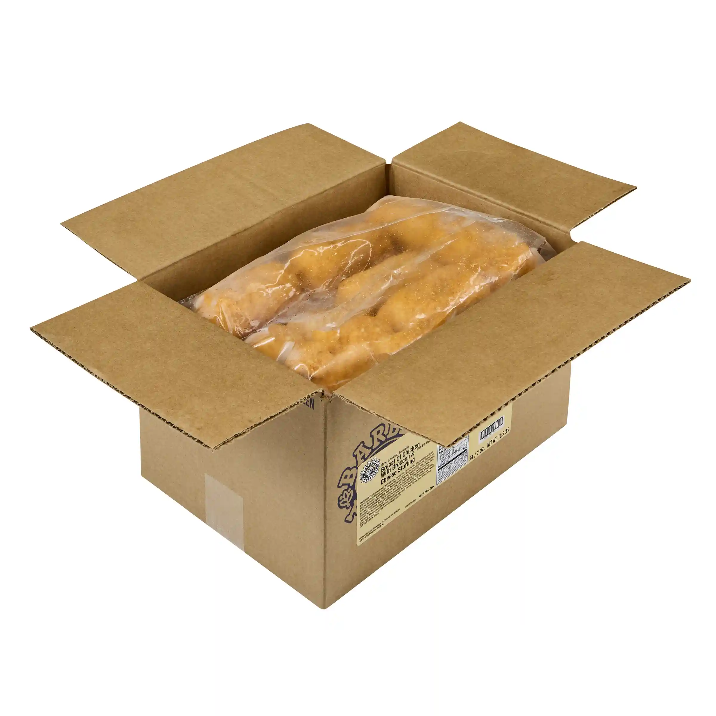 Barber Foods® Uncooked Breaded Broccoli & Cheese Boneless Stuffed Chicken Breasts 7 oz._image_4