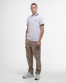 Caleb Tipped Polo Shirt Quartz Pink