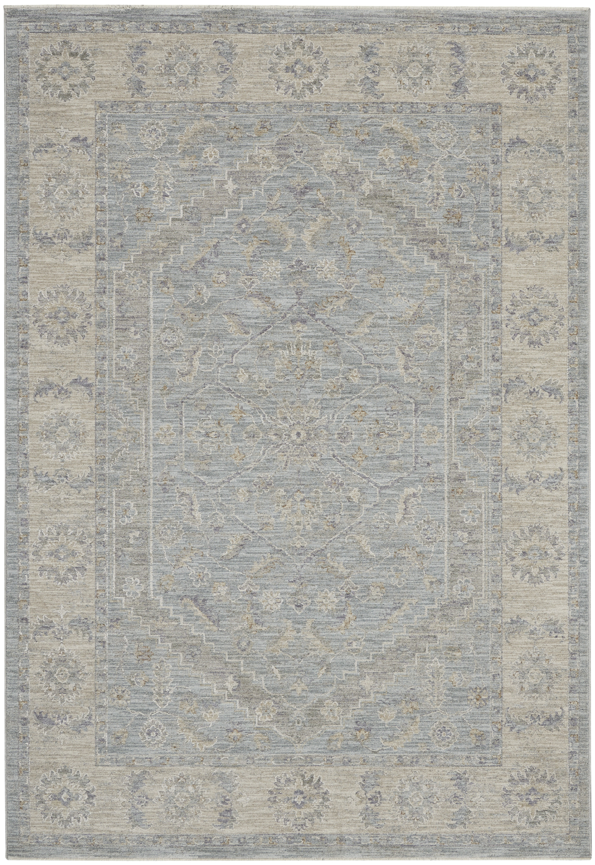 Nourison Infinite 3'11" x 5'11" Blue Vintage Indoor Rug