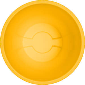 Carlisle, Bronco, 44 gal, Polyethylene, Yellow, Round, Receptacle