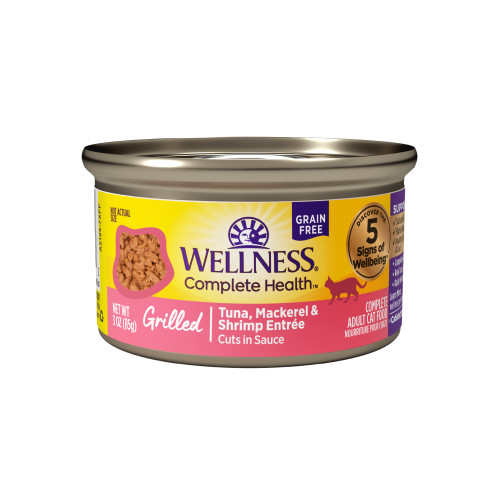Wellness Complete Health  Tuna, Mackerel & Shrimp Front packaging