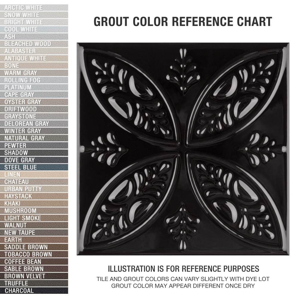 Trend Black 8 in. x 8 in. Ceramic Wall Tile