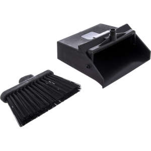Carlisle, Duo-Pan, Black, 12", Dust Pan with Broom