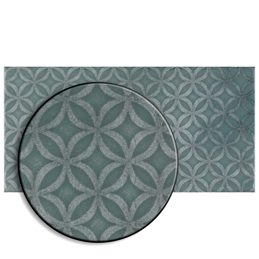 Camden Decor Emerald 4 In. X 8 In. Ceramic Wall Tile | Merola Tile