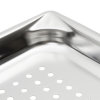 Full-size 3-inch-deep Super Pan V® perforated stainless steel steam table pan